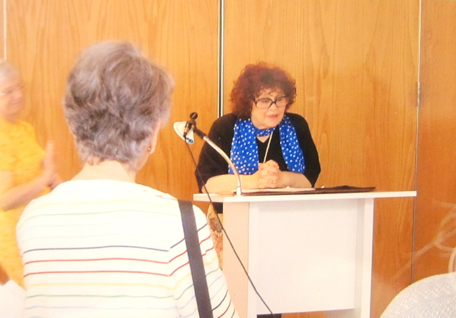Adele Schnapp reading poetry