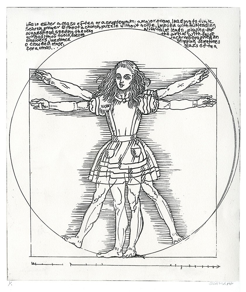 Leonardo Alice, artwork by Adele Schnapp
