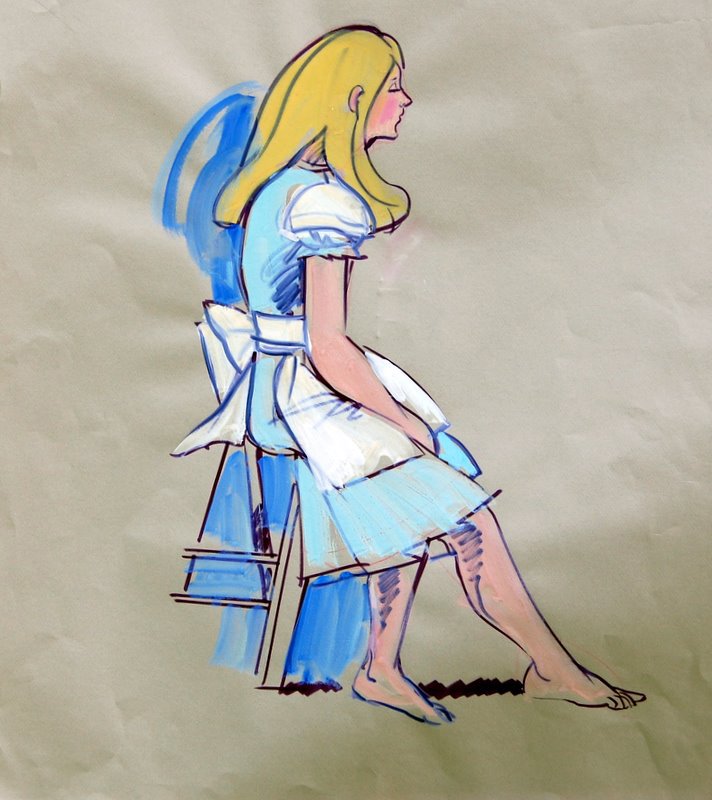 Alice study, artwork by Adele Schnapp