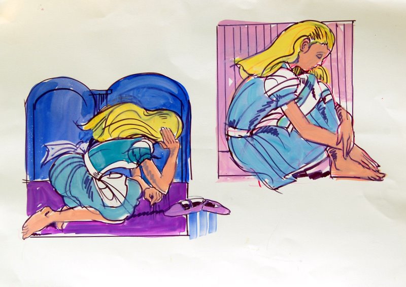 Alice studies, artwork by Adele Schnapp