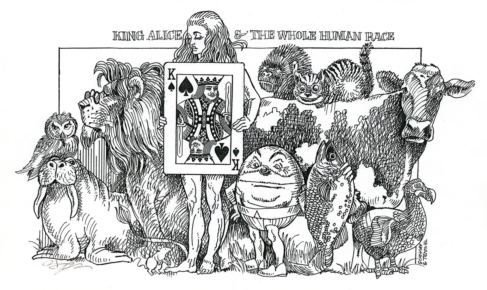 King Alice & The Whole Human Race, artwork by Adele Schnapp