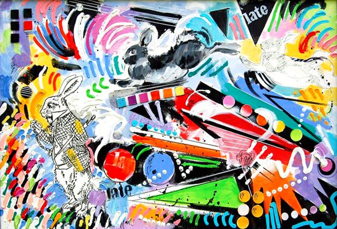 Late, artwork by Adele Schnapp