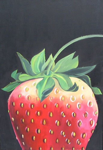 Strawberry, artwork by Adele Schnapp